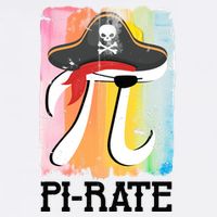 Happy Pi Day Funny Pirate Garment-Dyed Sweatshirt