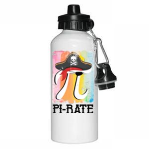 Happy Pi Day Funny Pirate Aluminum Water Bottle 