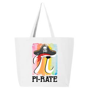 Happy Pi Day Funny Pirate 25L Jumbo Tote