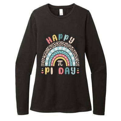 Happy Pi Day Cute Rainbow Mathematic Nerd Funny Math Teacher Gift Womens CVC Long Sleeve Shirt