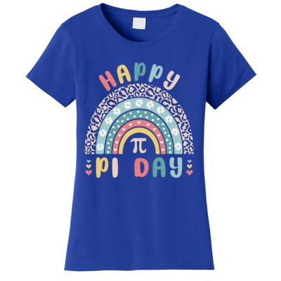 Happy Pi Day Cute Rainbow Mathematic Nerd Funny Math Teacher Gift Women's T-Shirt