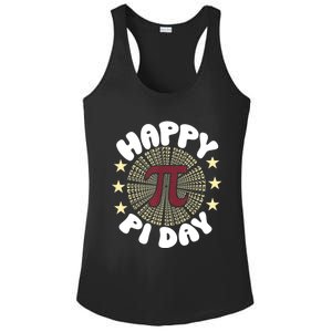 Happy Pi Day Mathematic Math Teacher Gift Leopard Rainbow Ladies PosiCharge Competitor Racerback Tank