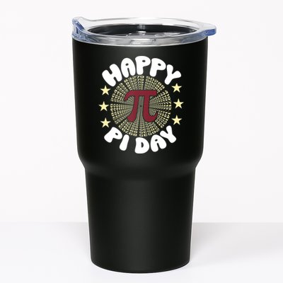 Happy Pi Day Mathematic Math Teacher Gift Leopard Rainbow Tumbler