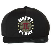 Happy Pi Day Mathematic Math Teacher Gift Leopard Rainbow Wool Snapback Cap