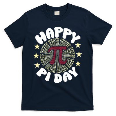Happy Pi Day Mathematic Math Teacher Gift Leopard Rainbow T-Shirt