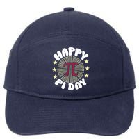 Happy Pi Day Mathematic Math Teacher Gift Leopard Rainbow 7-Panel Snapback Hat