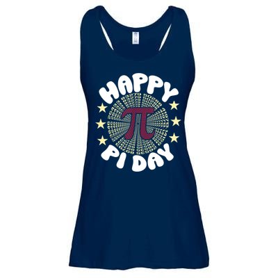 Happy Pi Day Mathematic Math Teacher Gift Leopard Rainbow Ladies Essential Flowy Tank