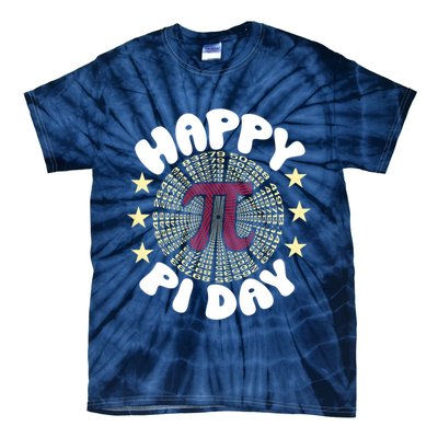 Happy Pi Day Mathematic Math Teacher Gift Leopard Rainbow Tie-Dye T-Shirt