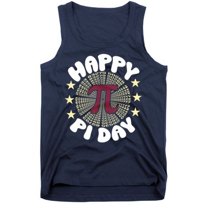 Happy Pi Day Mathematic Math Teacher Gift Leopard Rainbow Tank Top