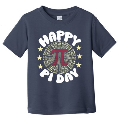 Happy Pi Day Mathematic Math Teacher Gift Leopard Rainbow Toddler T-Shirt