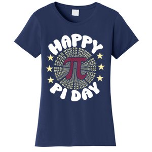 Happy Pi Day Mathematic Math Teacher Gift Leopard Rainbow Women's T-Shirt