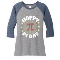 Happy Pi Day Mathematic Math Teacher Gift Leopard Rainbow Women's Tri-Blend 3/4-Sleeve Raglan Shirt