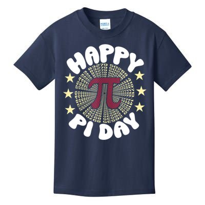 Happy Pi Day Mathematic Math Teacher Gift Leopard Rainbow Kids T-Shirt