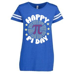 Happy Pi Day Mathematic Math Teacher Gift Leopard Rainbow Enza Ladies Jersey Football T-Shirt