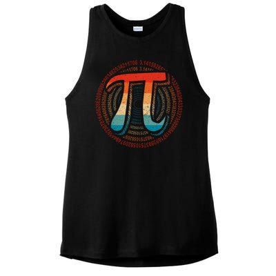 Happy Pi Day 3.14 Funny Pi Spiral Math Lovers Teachers Ladies PosiCharge Tri-Blend Wicking Tank