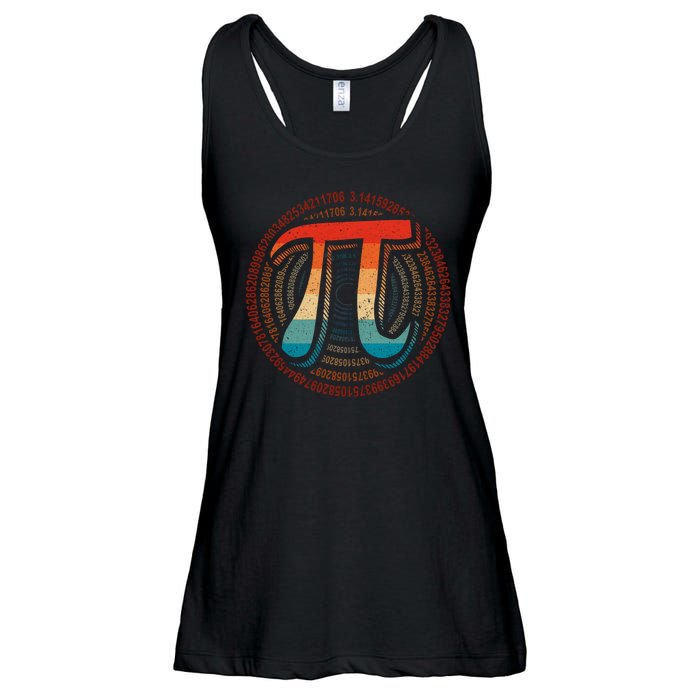 Happy Pi Day 3.14 Funny Pi Spiral Math Lovers Teachers Ladies Essential Flowy Tank