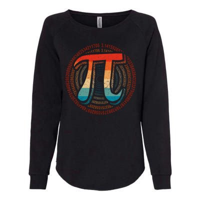 Happy Pi Day 3.14 Funny Pi Spiral Math Lovers Teachers Womens California Wash Sweatshirt