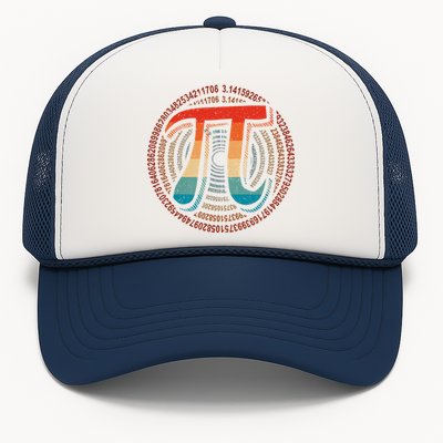 Happy Pi Day 3.14 Funny Pi Spiral Math Lovers Teachers Trucker Hat