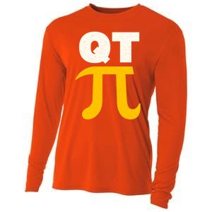 Happy Pi Day Cutie Pi 3 14 Fun Pie Day Science Math Teacher Gift Cooling Performance Long Sleeve Crew