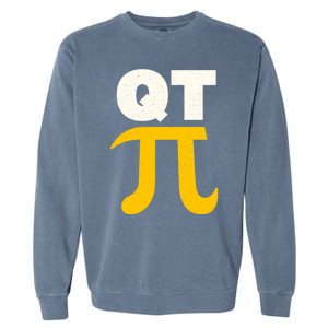 Happy Pi Day Cutie Pi 3 14 Fun Pie Day Science Math Teacher Gift Garment-Dyed Sweatshirt