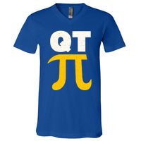 Happy Pi Day Cutie Pi 3 14 Fun Pie Day Science Math Teacher Gift V-Neck T-Shirt