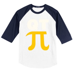 Happy Pi Day Cutie Pi 3 14 Fun Pie Day Science Math Teacher Gift Baseball Sleeve Shirt