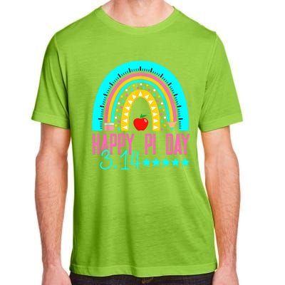 Happy Pi Day Mathematics Math Teacher Rainbow Adult ChromaSoft Performance T-Shirt