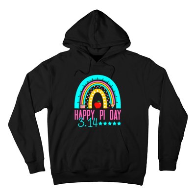 Happy Pi Day Mathematics Math Teacher Rainbow Hoodie