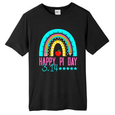 Happy Pi Day Mathematics Math Teacher Rainbow Tall Fusion ChromaSoft Performance T-Shirt