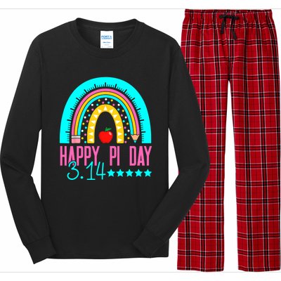 Happy Pi Day Mathematics Math Teacher Rainbow Long Sleeve Pajama Set