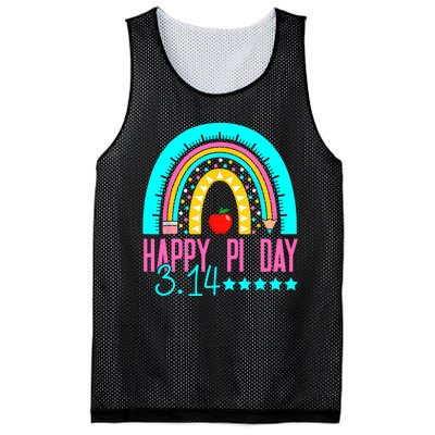 Happy Pi Day Mathematics Math Teacher Rainbow Mesh Reversible Basketball Jersey Tank