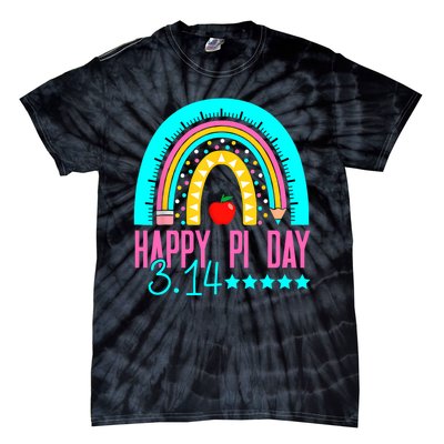 Happy Pi Day Mathematics Math Teacher Rainbow Tie-Dye T-Shirt