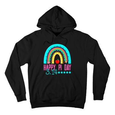 Happy Pi Day Mathematics Math Teacher Rainbow Tall Hoodie