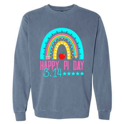 Happy Pi Day Mathematics Math Teacher Rainbow Garment-Dyed Sweatshirt