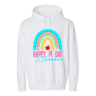 Happy Pi Day Mathematics Math Teacher Rainbow Garment-Dyed Fleece Hoodie