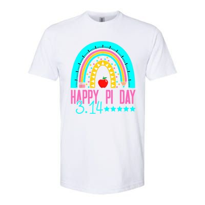 Happy Pi Day Mathematics Math Teacher Rainbow Softstyle CVC T-Shirt