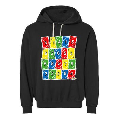 Happy PI Day, 314, 3.14 Retro Math Card Game Gifts Garment-Dyed Fleece Hoodie