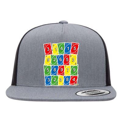 Happy PI Day, 314, 3.14 Retro Math Card Game Gifts Flat Bill Trucker Hat