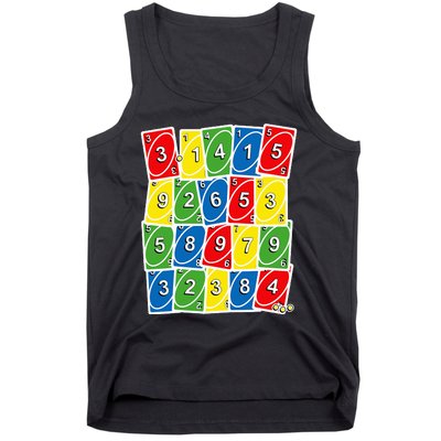 Happy PI Day, 314, 3.14 Retro Math Card Game Gifts Tank Top