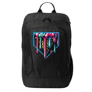 Home Plate Drip Ice Cream Softball & Baseball City Backpack