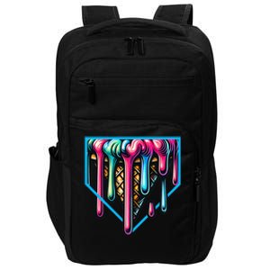 Home Plate Drip Ice Cream Softball & Baseball Impact Tech Backpack