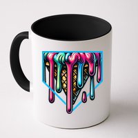 Home Plate Drip Ice Cream Softball & Baseball Mug
