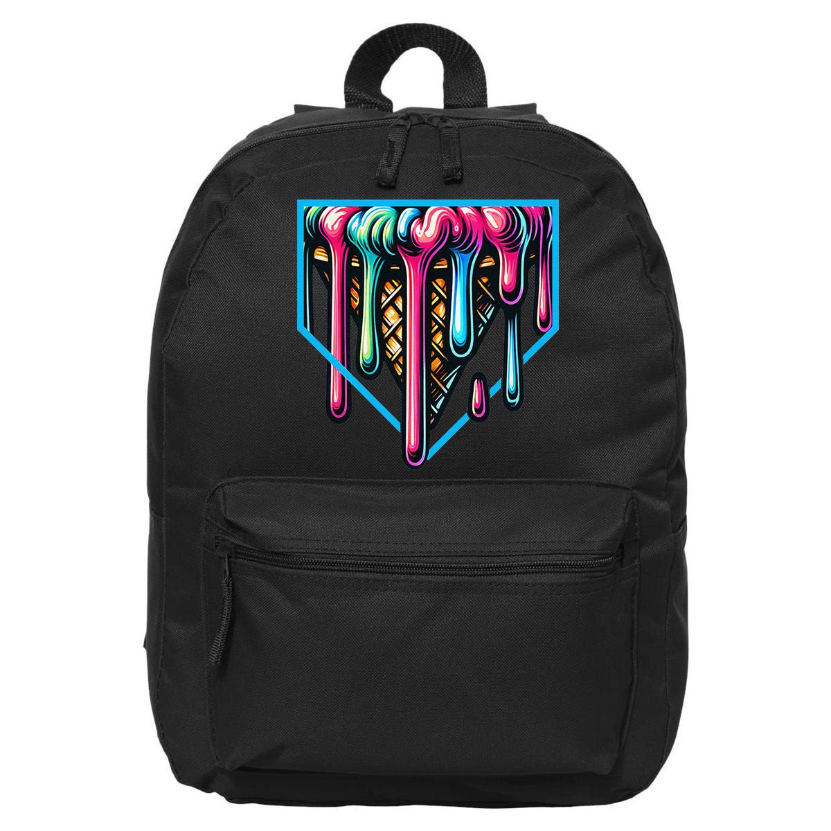 Home Plate Drip Ice Cream Softball & Baseball 16 in Basic Backpack