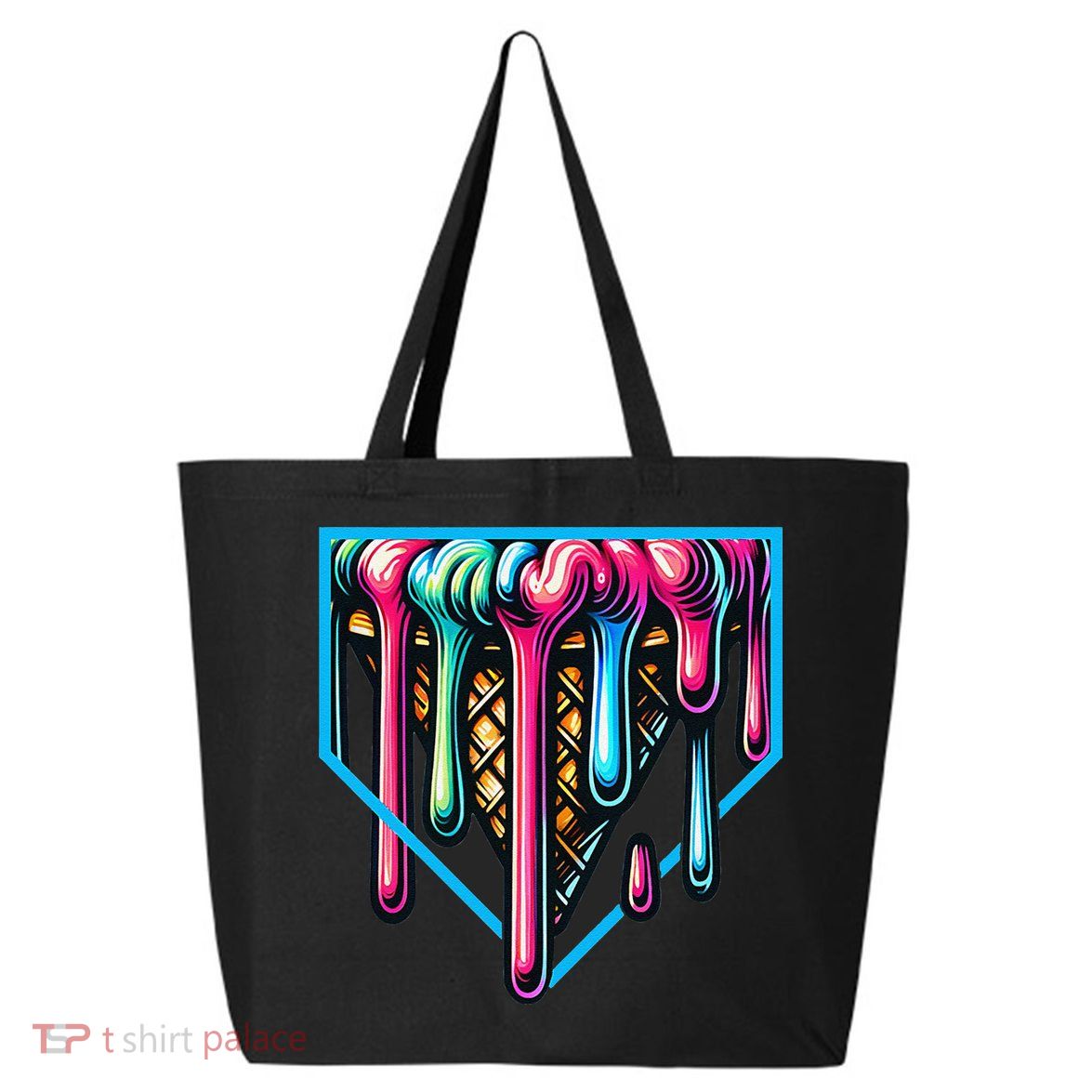 Home Plate Drip Ice Cream Softball & Baseball 25L Jumbo Tote