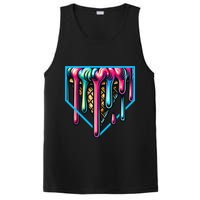 Home Plate Drip Ice Cream Softball & Baseball PosiCharge Competitor Tank
