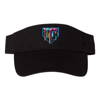 Home Plate Drip Ice Cream Softball & Baseball Visor