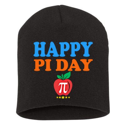 Happy Pi Day Math Teacher Pi Day Cute Gift Short Acrylic Beanie