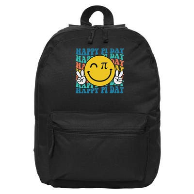Happy Pi Day Math Teachers Student Smile Face Pi Day 16 in Basic Backpack