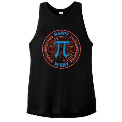 Happy Pi Day Mathematic Math Teacher Student Funny Pi Day Gift Ladies PosiCharge Tri-Blend Wicking Tank