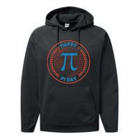 Happy Pi Day Mathematic Math Teacher Student Funny Pi Day Gift Performance Fleece Hoodie